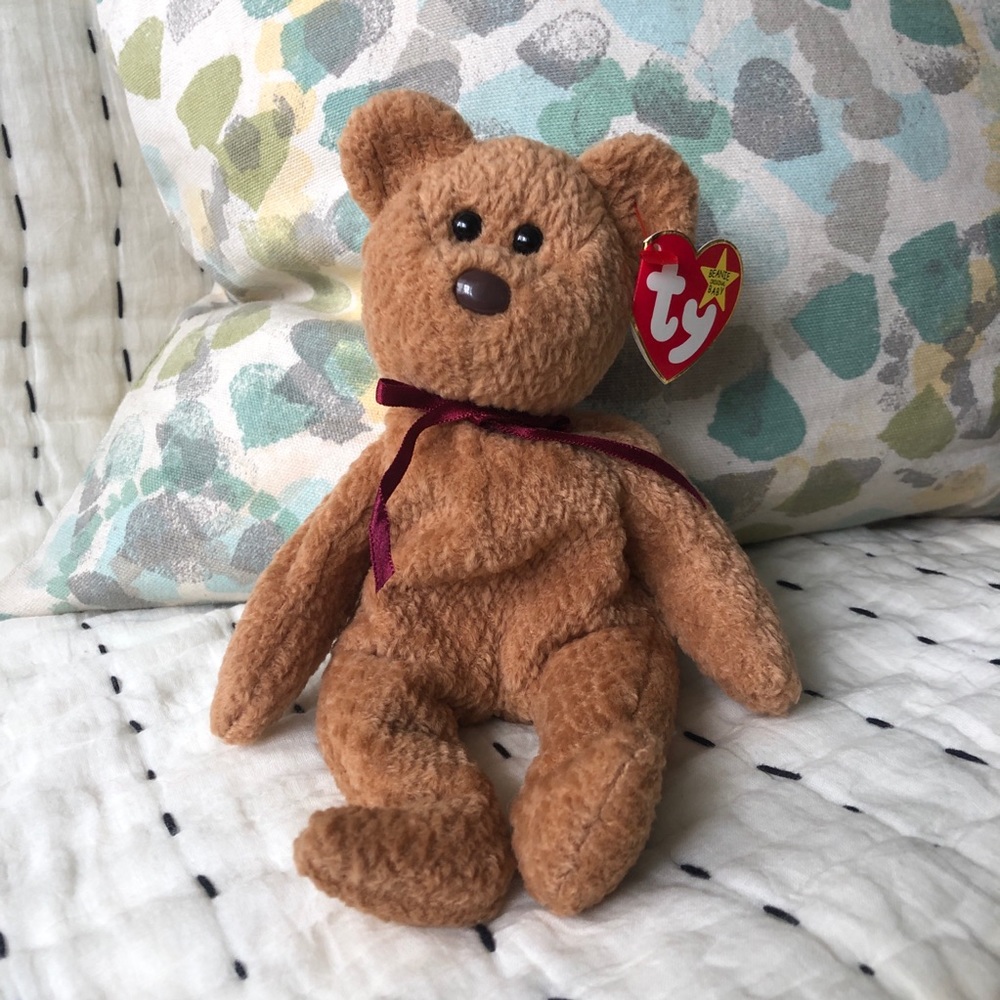 Ty Beanie Baby Curly the Bear 1993